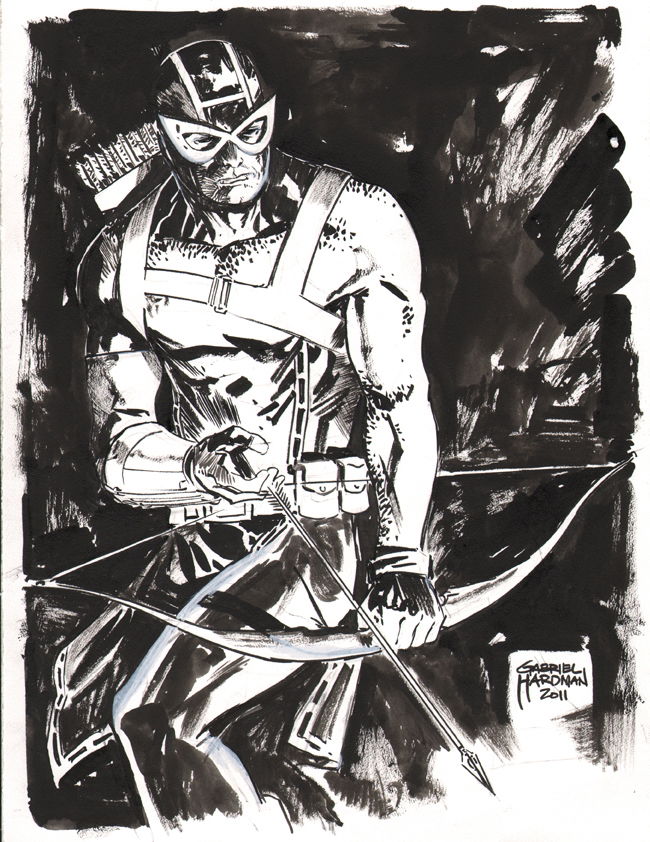 Hawkeye by Gabriel Hardman, in Edd Walker's Avengers Assemble! 07 ...