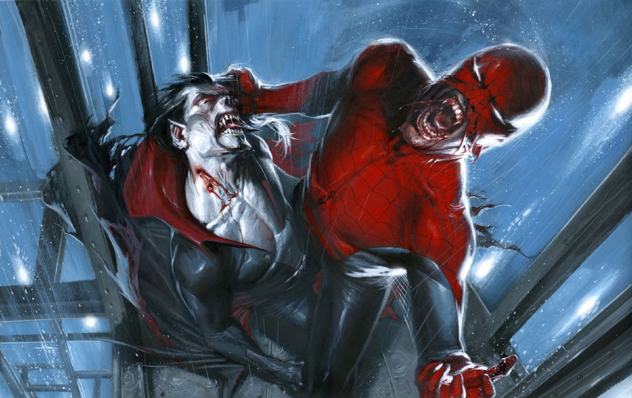 SPIDER MAN VS MORBIUS: GABRIELE DELL'OTTO, in David C.'s GABRIELE DELL'OTTO SPIDER  MAN Comic Art Gallery Room