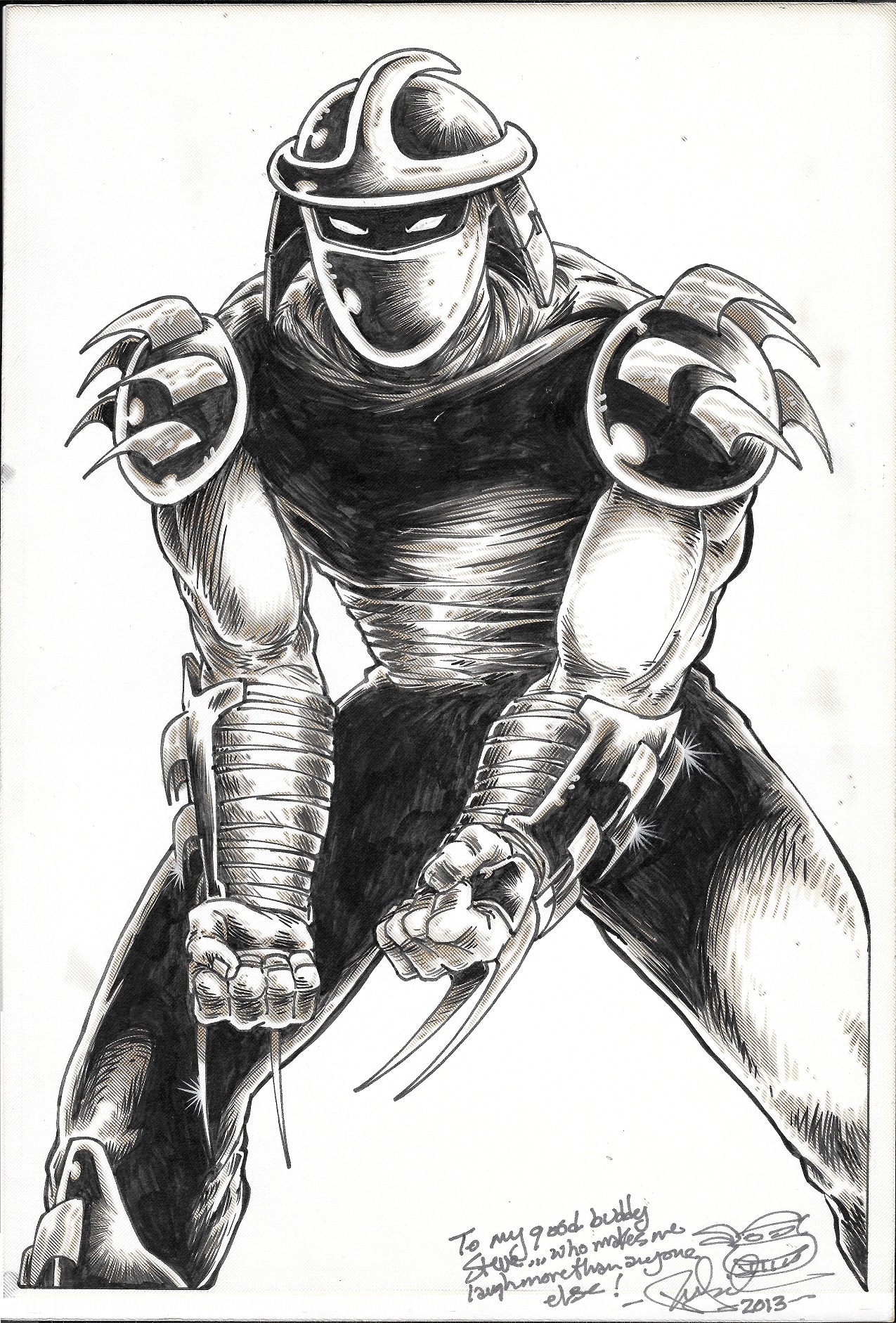 Teenage Mutant Ninja Turtles #10 pg 21 The Shredder (TMNT) 1987 Comic Art