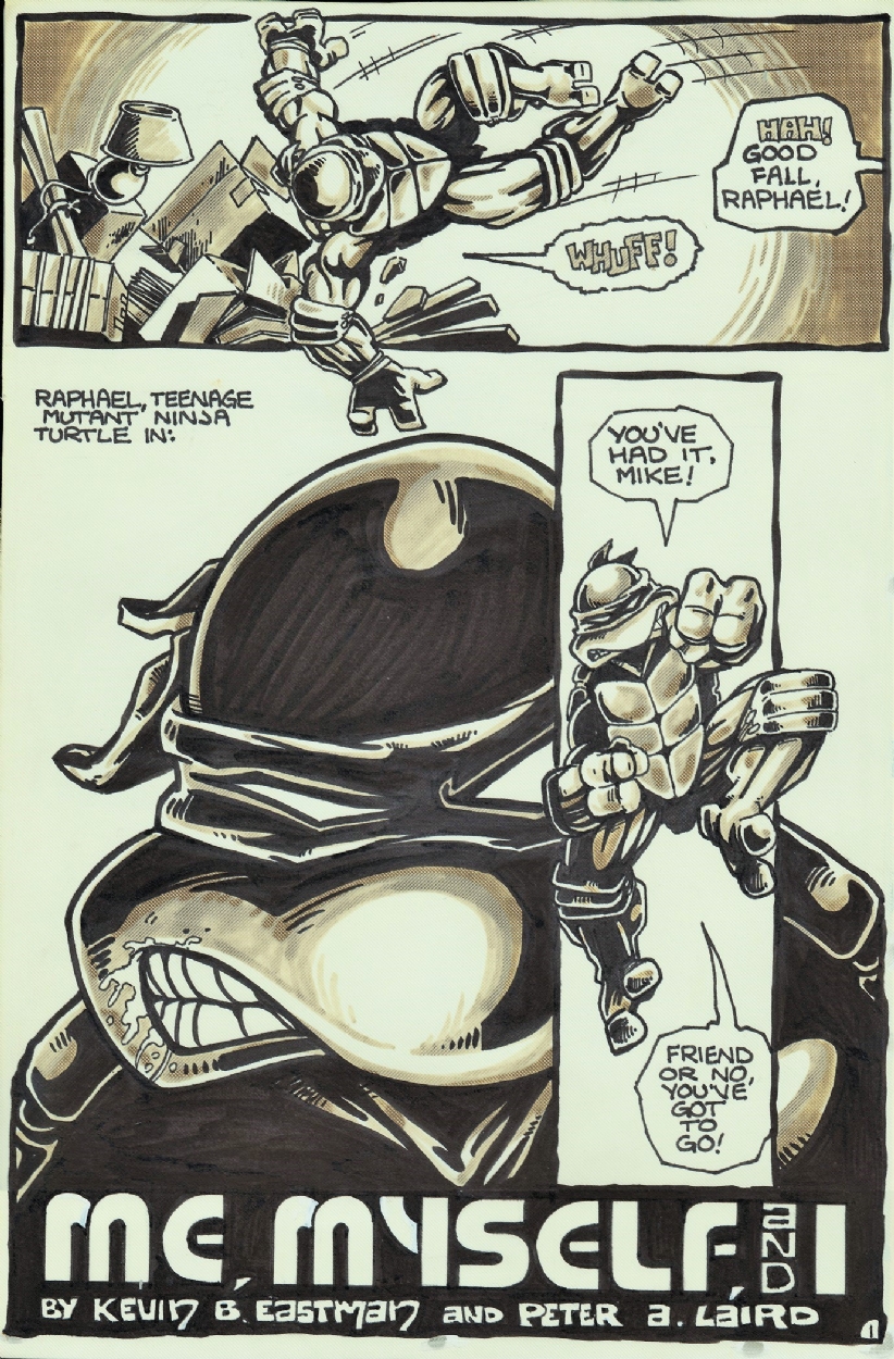 Teenage Mutant Ninja Turtles RAPHAEL #1 Title pg 1 (TMNT) 1985 Comic Art