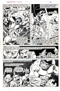 Hulk 307 page 5 1985, Comic Art