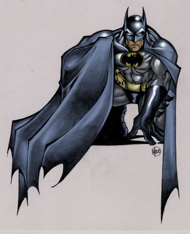 Bill Maus batman character sketch, in Bill Maus's Bill Maus Art Comic Art  Gallery Room