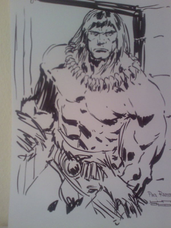 CONAN, in RAMON SUAREZ's Liam Sharp Comic Art Gallery Room