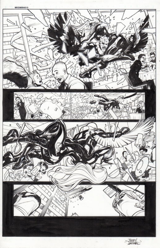 Marvel Knights Spider-Man issue 4 page 13 by Terry & Rachel Dodson, in  Rajesh Shah's General Comic Art Gallery Room