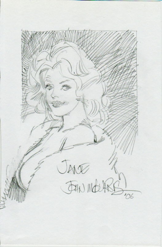 Jane By John Burns In Rajesh Shahs General Comic Art Gallery Room 8420