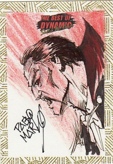 Dracula By Pablo Marcos, In Rajesh Shah's Sketch Cards Comic Art 