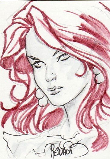 Red Sonja by Paul Renaud, in Rajesh Shah's Sketch cards Comic Art ...