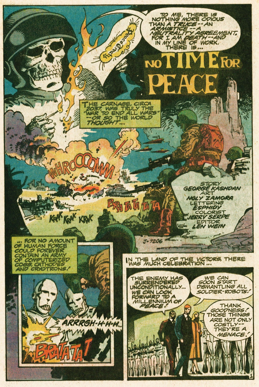 WEIRD WAR TALES #109 p.1 / Noly Zamora, in Gary Adubato's D.C. WAR ...