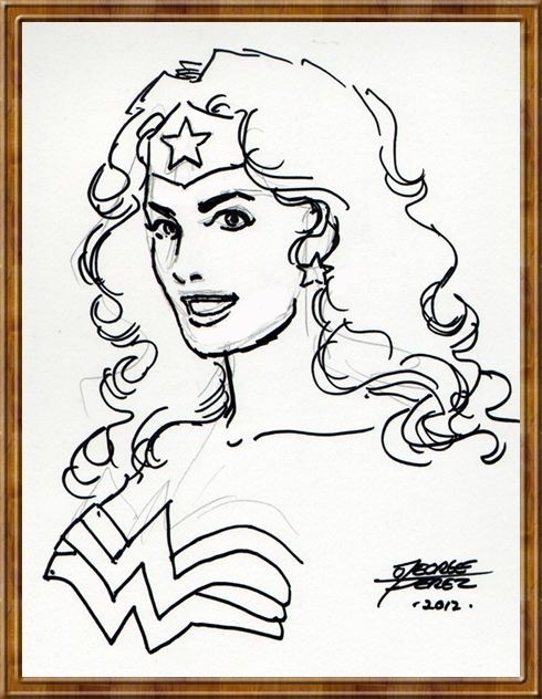 GEORGE PEREZ / Wonder Woman, in Gary Adubato's SKETCHES / COMMISSIONS ...