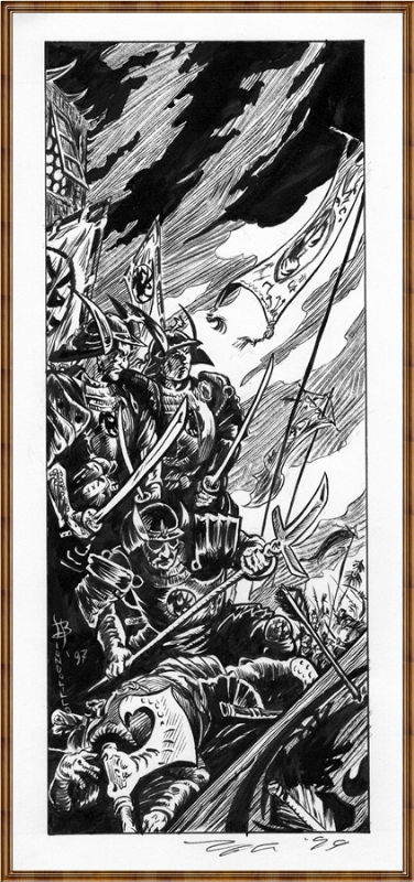 Tom Biondolillo / L5R Battle illo, in Gary Adubato's MY COLLECTION ...