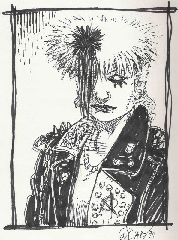 Punk Girl - Guy Davis, In David Sarley's Guy Davis Sold Comic Art ...