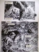Dark Horse Comics #11, page 8 end page - Predator (1993) Comic Art