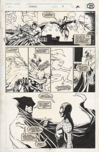 The Shroud #4, page 29 with Spidey! (1994) Comic Art