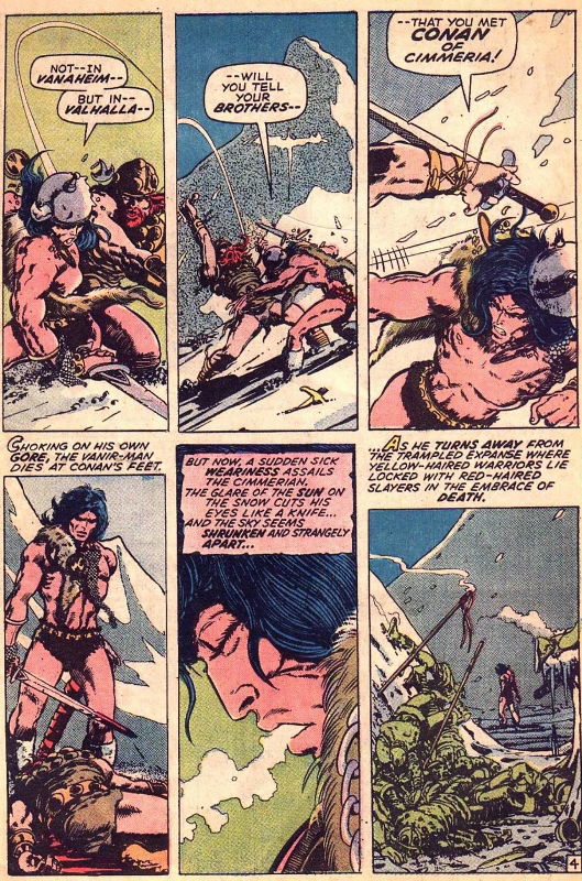 Savage Tales #1, page 3 -- CONAN - Frost Giant's Daughter! (1971