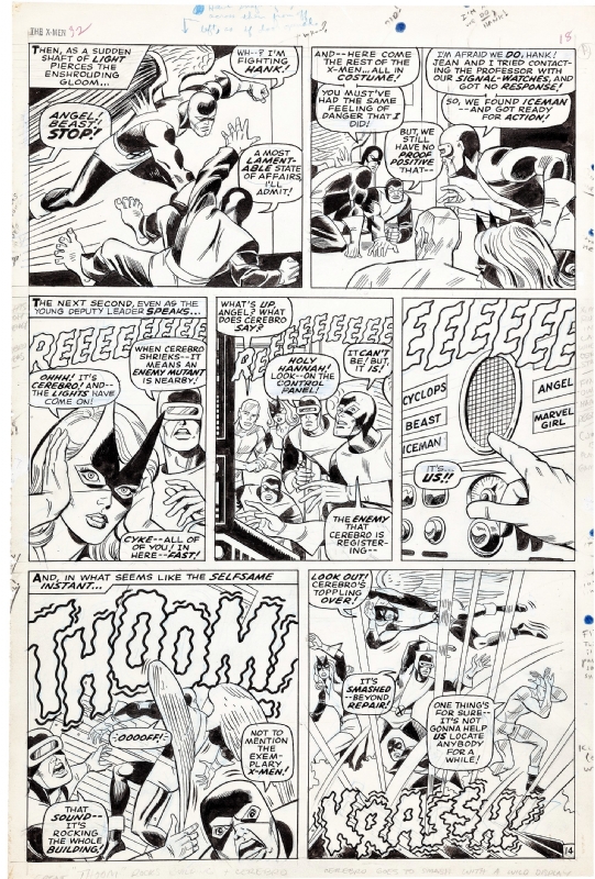 X Men 32 Page 14 In Steve Kriozere S Marvel X Men Comic Art Gallery Room