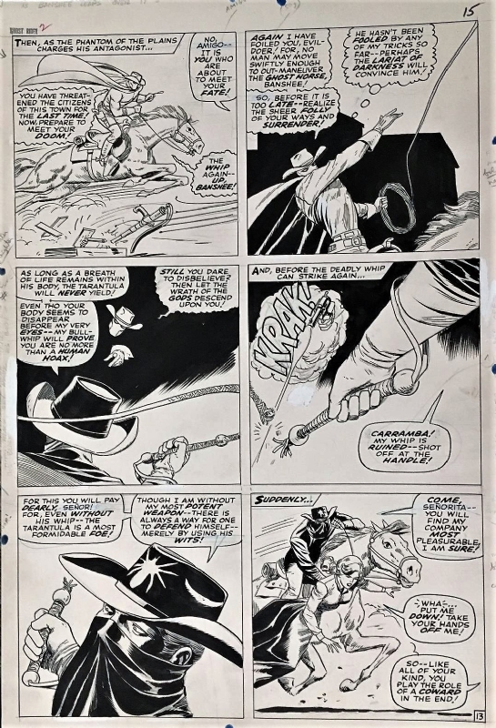 Ghost Rider #2, page 13 (Introduction and 1st appearance: The Tarantula!),  in Steve Kriozere's MARVEL -- Ghost Rider! (Western character) Comic Art  Gallery Room