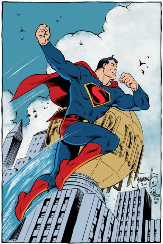 Art Deco Superman Colored - Grummett, Moore, and Turnbull, in Reid ...