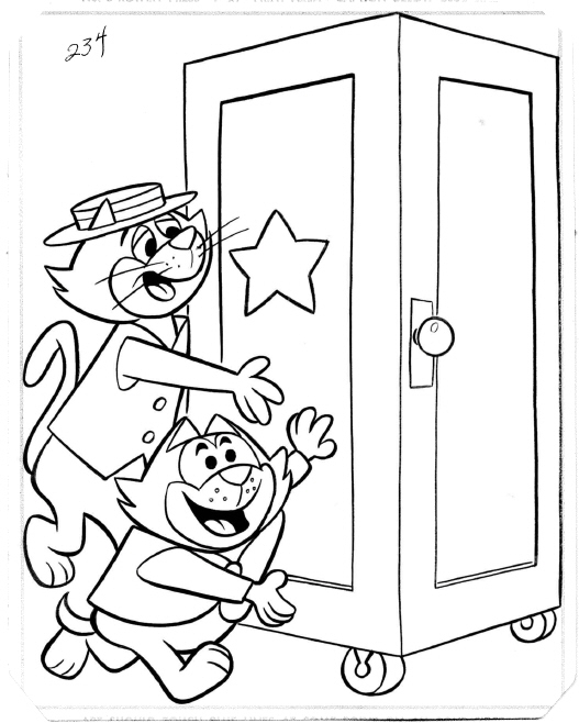 Top Cat and Benny 1962 Coloring Book, in Dwayne Dush's Z - Coloring Book  Pages Comic Art Gallery Room