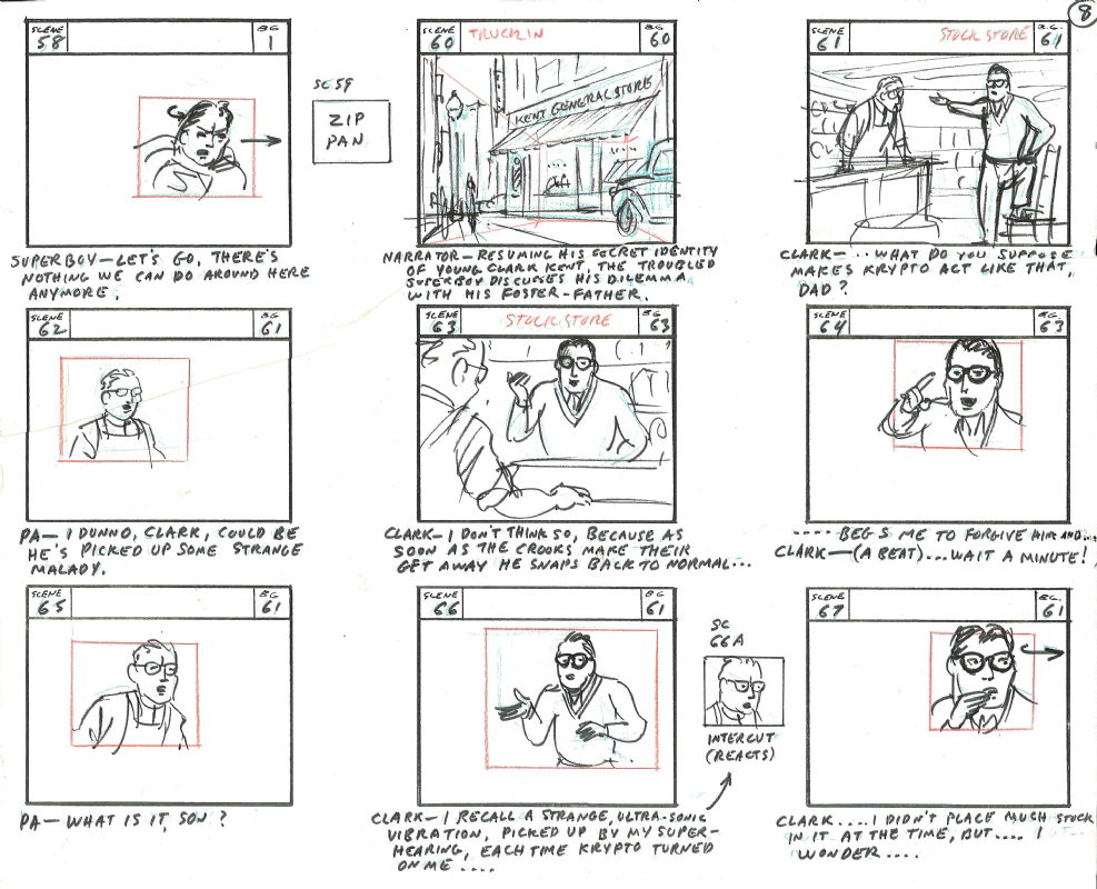 Adventures of Superboy Storyboard - Season 1, Episode 3, Board 08 of 11 ...