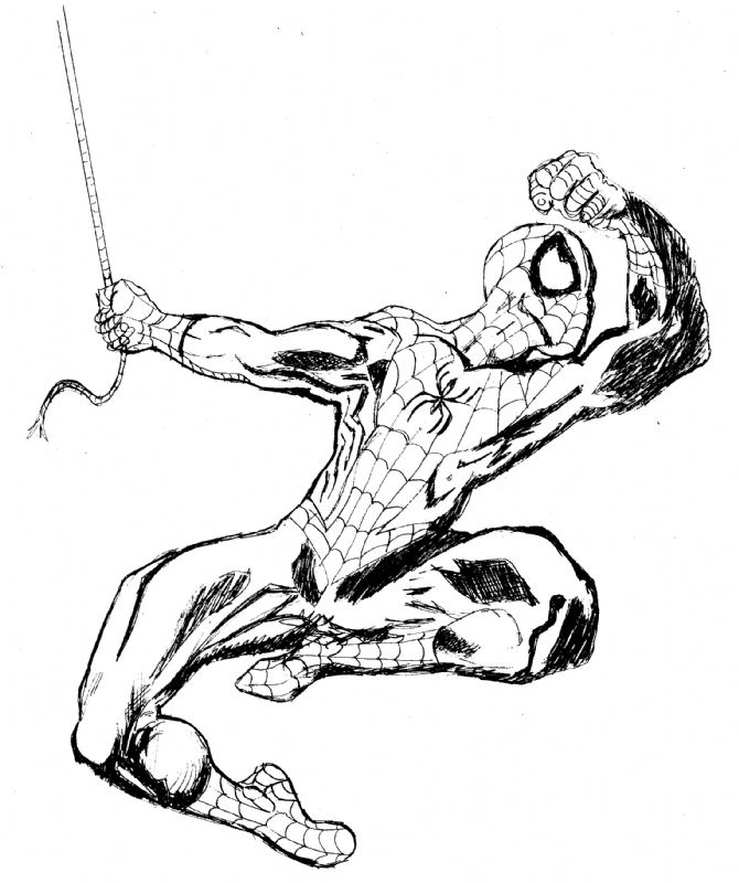 Spiderman, in Rodrigo Martin Maldonado's My Works Comic Art Gallery Room