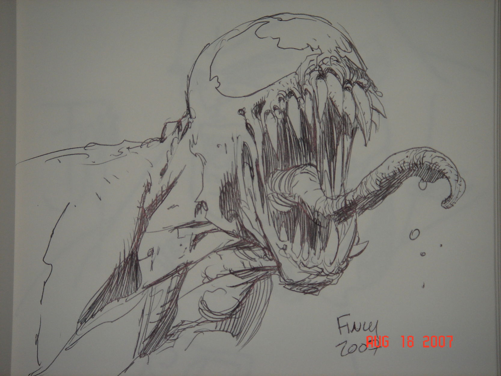 picture Venom Comic Art Drawing sketchbook 1 gallery comic art
