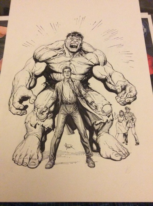An Incredible hulk sketch from my sketchbook Done in brush pen and copic  markers  rMarvel