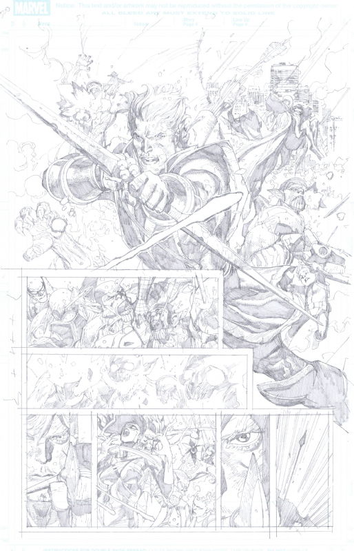 Secret Invasion 7 Pg. 20 Leinil Yu Hawkeye Ronin, in Eli Lorre's Splash ...