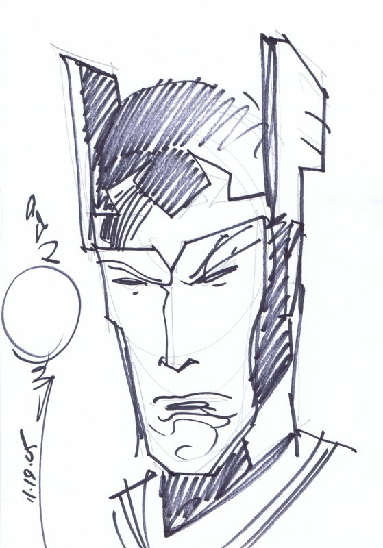 Loki quickie Walt Simonson, in Eli Lorre's Sketches Comic Art Gallery Room