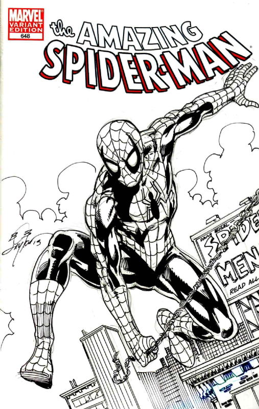 Amazing Spider-man #648 Blank - Spider-man Sketch - Bob Layton, in ...