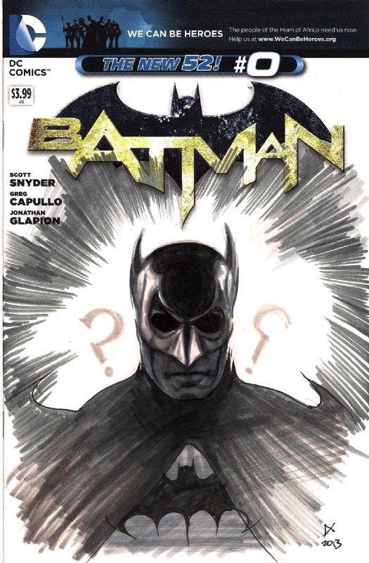 Batman #0 Blank - Batman Sketch - Dennis Calero, in Daniel Partouche's ...