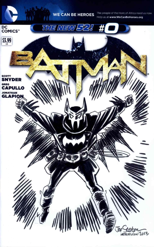 Batman #0 Blank - Batman, Citizen Wayne Sketch - Joe Staton, in Daniel  Partouche's Sketch Covers - BATMAN INCARNATIONS Comic Art Gallery Room