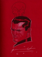 Punisher War Journal Vol. 1 HC - Punisher Sketch - Ariel Olivetti Comic Art