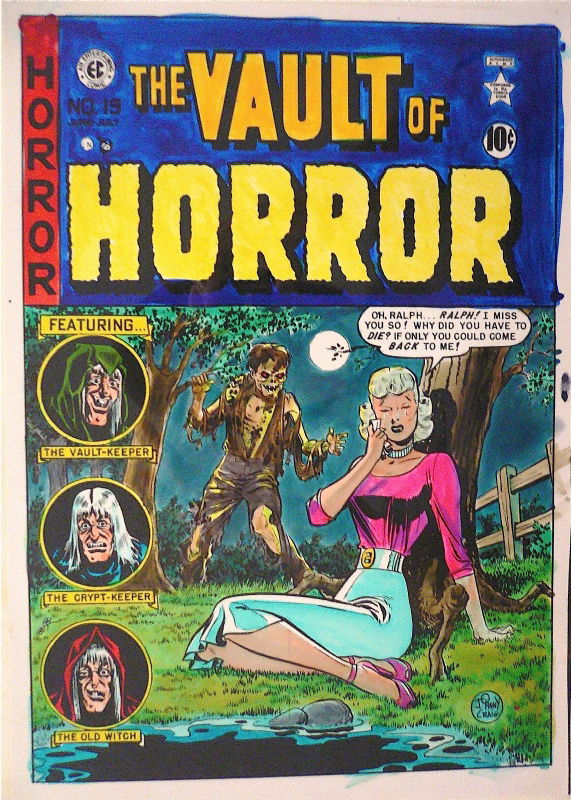 Vault Of Horror #19, Cover For Russ Cochran Hc Reprints, In Mike 