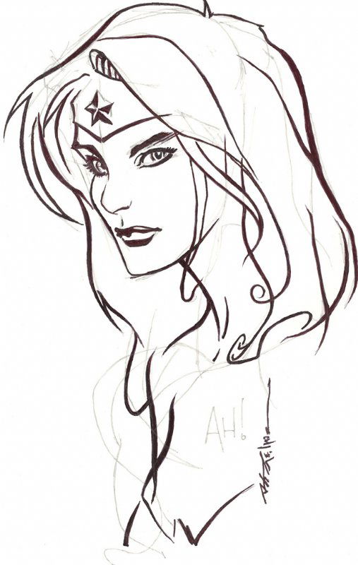 Adam Hughes Stelfreeze Wonder Woman, in Robert Plunkett's Good Girl Art ...