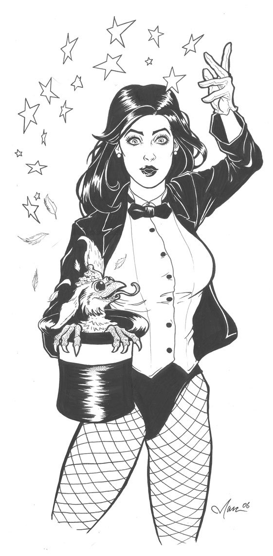 Marc Wolfe Zatanna, in Robert Plunkett's Good Girl Art VIII Comic Art ...