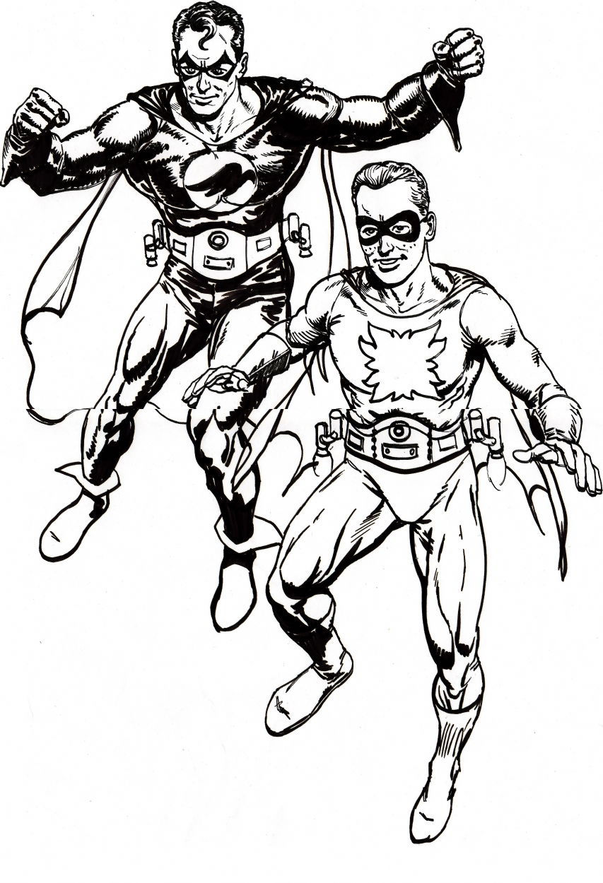 Nightwing and Flamebird Prelim by Chris Weston, in PINOY SUPERBOY's A ...