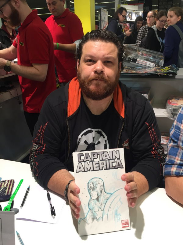 Marco Checchetto - Captain America Sketch Cover / Con Sketch, in Marcel ...