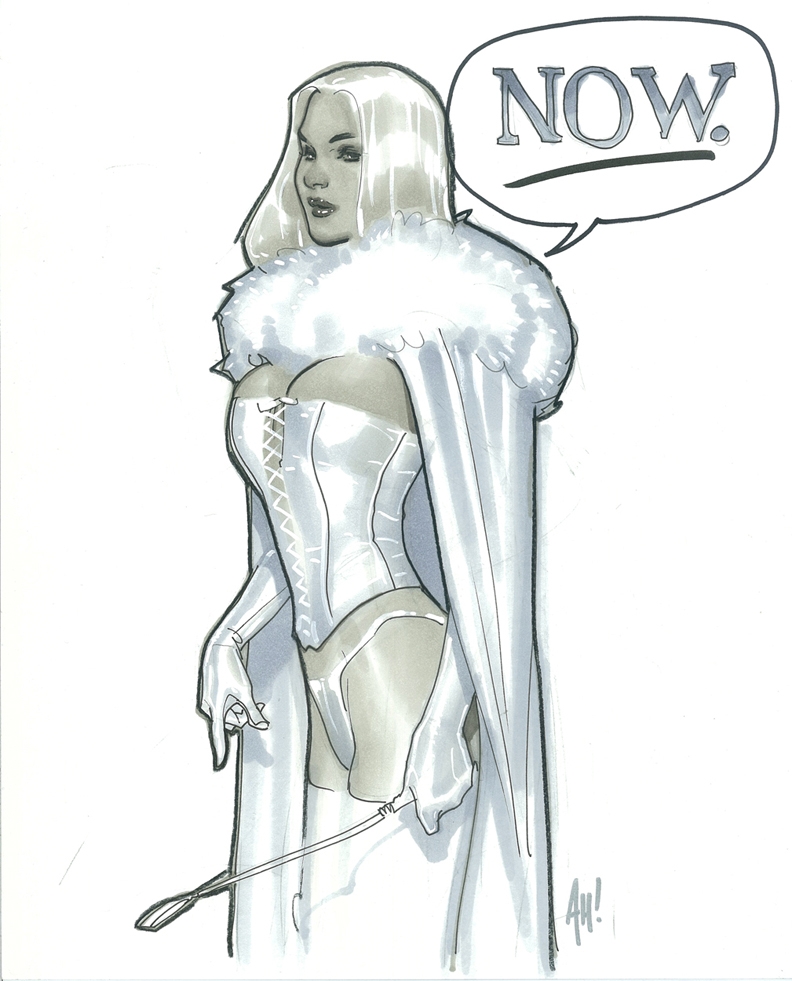 SIGNED BY ADAM HUGHES X-Men Black Emma Frost #1 Cover A COA B