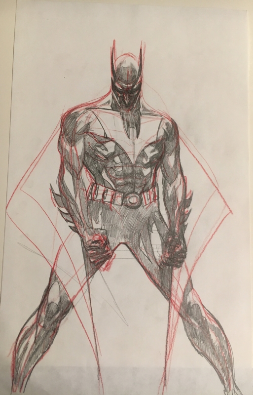 Batman Beyond #1 cover concept, in Alan Bahr's Art available for sale Comic  Art Gallery Room