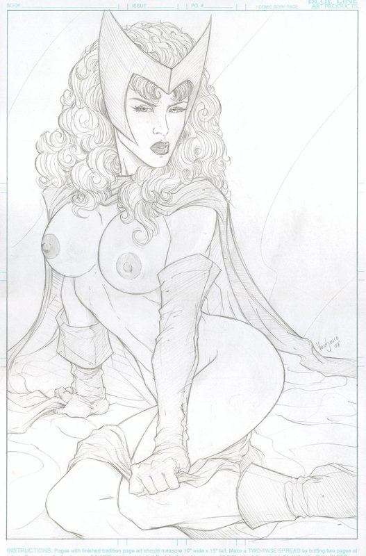 Scarlet Witch *Nude* **Adults Only!!**, in Vince Sunico's Commissions Comic  Art Gallery Room