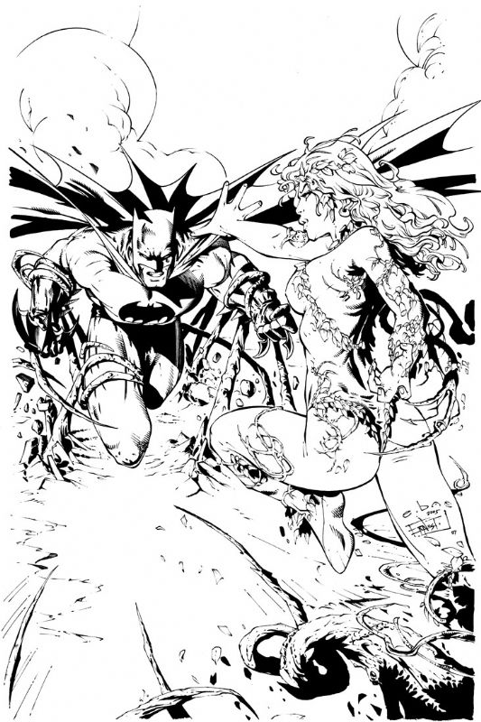 Batman vs Poison Ivy, in Ernest Jocson's My Ink Samples Comic Art ...