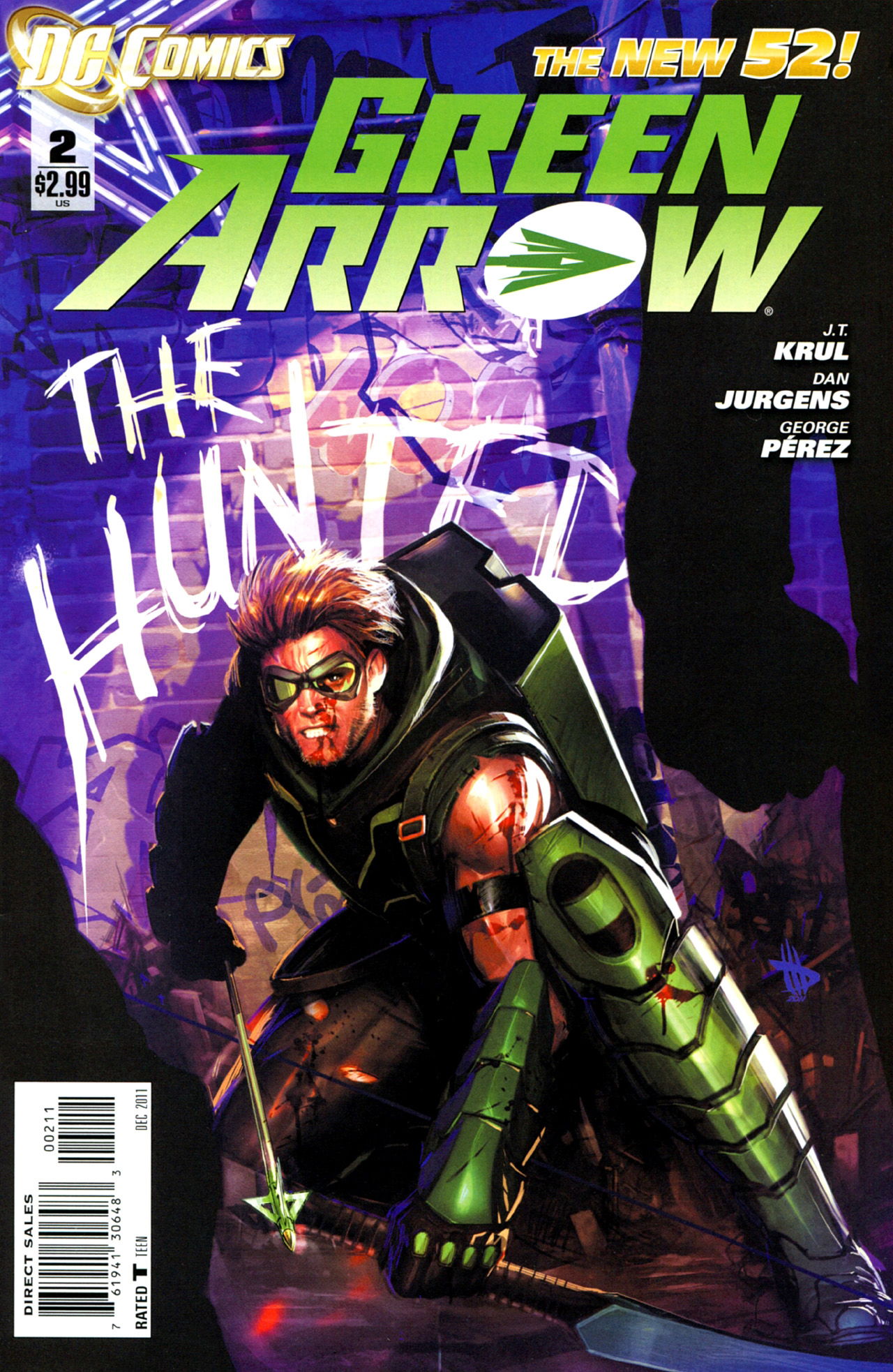 Green Arrow #2 p19 (2011) Dan Jurgens / George Perez Battle Action Page ...