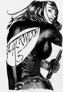 Black Widow 15 Cover- Adam Hughes, Comic Art