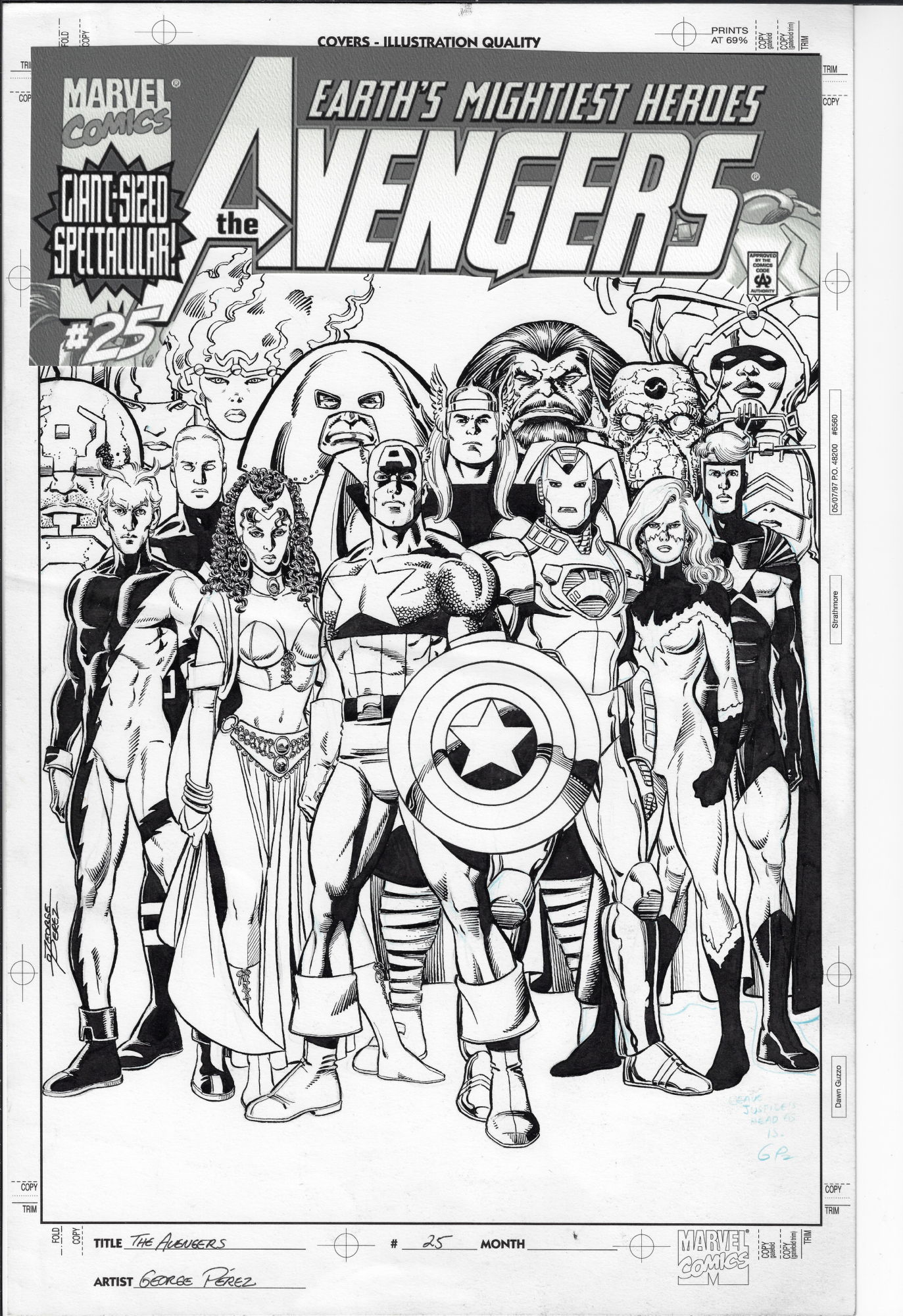 Avengers 25 Cover- George Perez, in robert frey's George Perez Covers ...