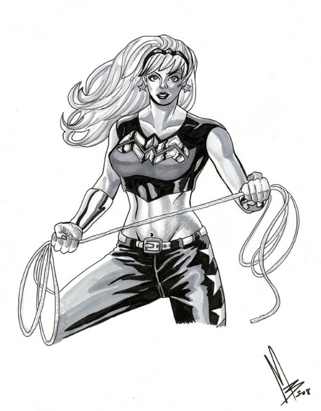 Wonder Girl, in Monte Baldwin's My Sketches and Pinups Comic Art ...