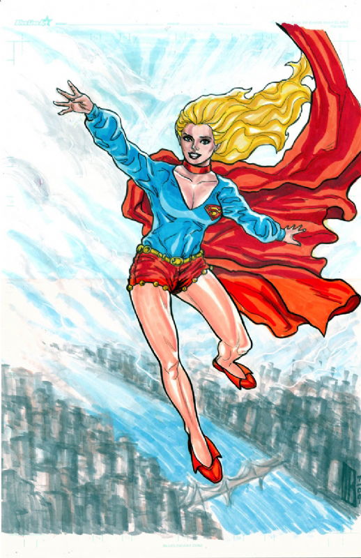 70's Supergirl, in Monte Baldwin's My Commission Work Comic Art Gallery ...