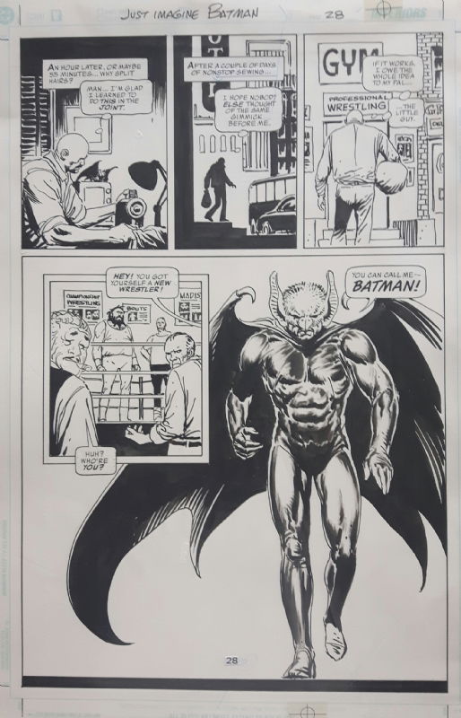 Kubert: Just Imagine Stan Lee's Batman pg. 28, in S. Hjortkær's Joe Kubert  Comic Art Gallery Room