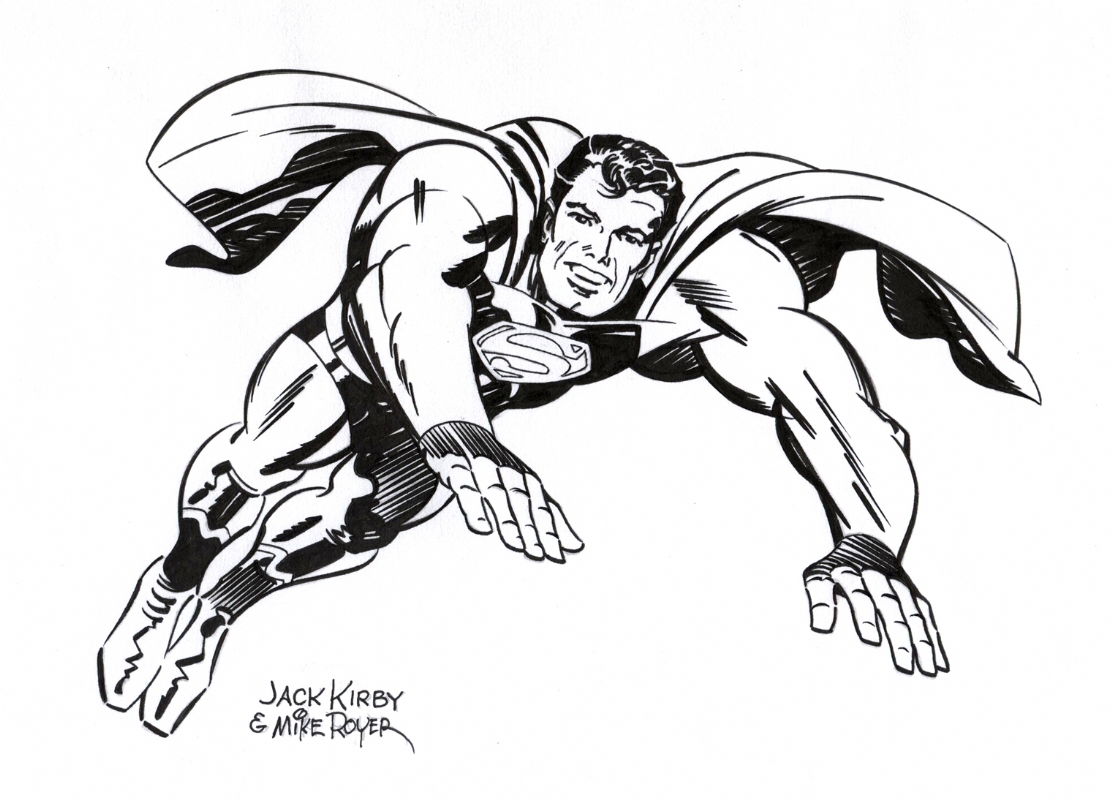 Jack Kirby Superman by Mike Royer, in JH Studio's Other Artists Comic ...