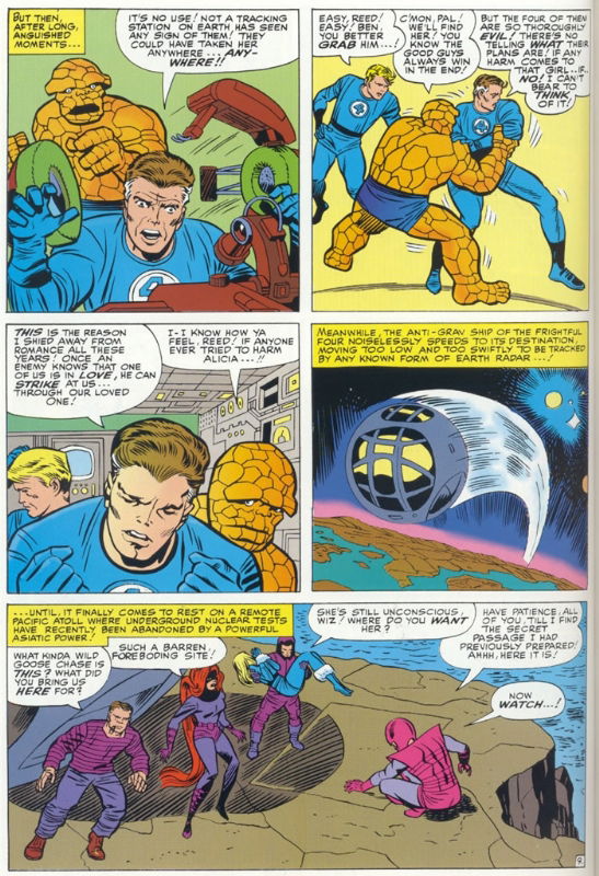 Fantastic Four 38 page 9, in Ben McVay's Jack Kirby Comic Art Gallery Room