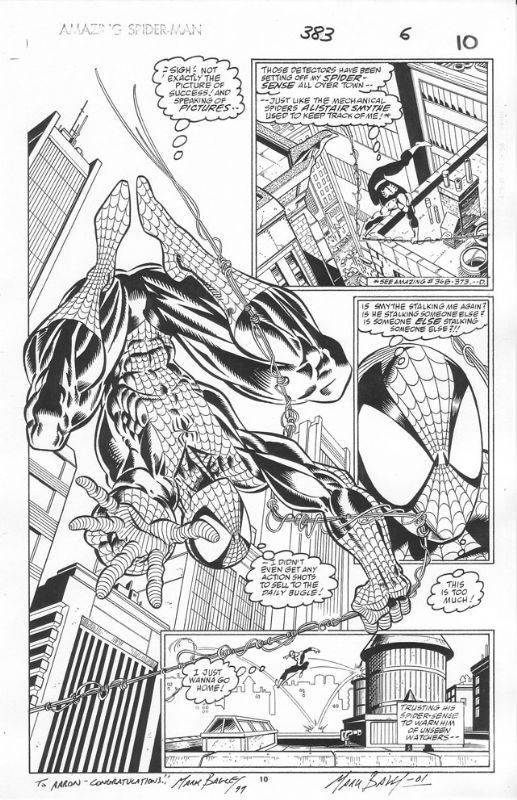 Amazing Spider-man, Issue 383, Page 10, in Aaron Lipson's Splash Pages ...